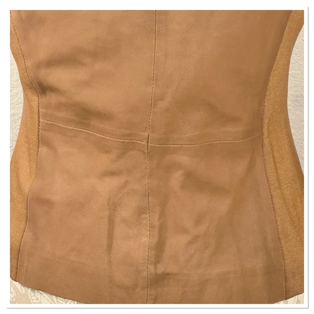 Bod & Christensen Women's Rebecca Tan Leather Jacket Sz S